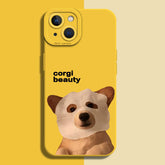 Cute Puppy Silicone Case for iPhone Series